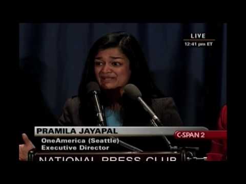 Pramila Jayapal at Immigration Reform News Conference March 8, 2010