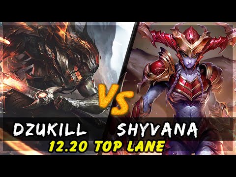 Dzukill - Yasuo vs Shyvana TOP Patch 12.20 - Yasuo Gameplay