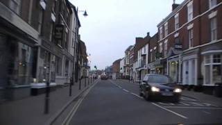 preview picture of video 'Driving Along Defford Road, Broad Street, High Street & Worcester Road, Pershore, Worcestershire'
