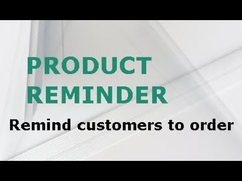 Product Reminder Opencart Module