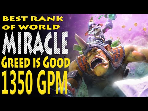 Top #1 Rank Miracle 8900MMR ALCHEMIST (1350 GPM) Insane Farm Dota 2 / Dat Game /6.87