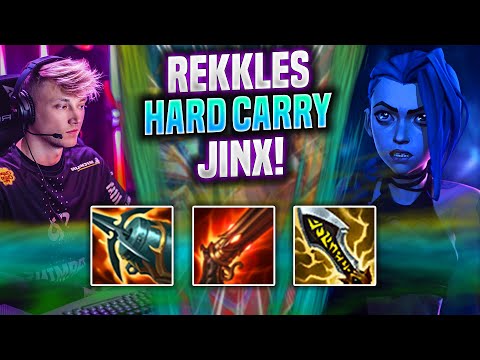 REKKLES HARD CARRY WITH JINX! - KC Rekkles Plays Jinx ADC vs Samira! | Season 2022