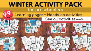 Winter Activities for preschoolers { from Winter Activity Pack }