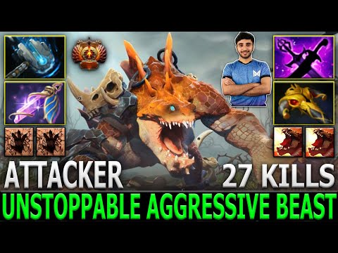ATTACKER | Primal Beast | Unstoppable Aggressive Beast | 27 Kills | Dota 2 | Pro Gameplay Highlights