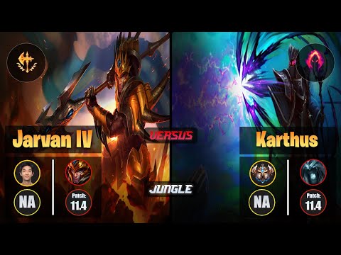 Blaber JARVAN IV (Jungle) [Conqueror] VS KARTHUS - Challenger NA Patch 11.4