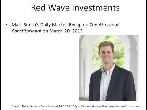 Red Wave Investments Daily Market Recap - March 20, 2013