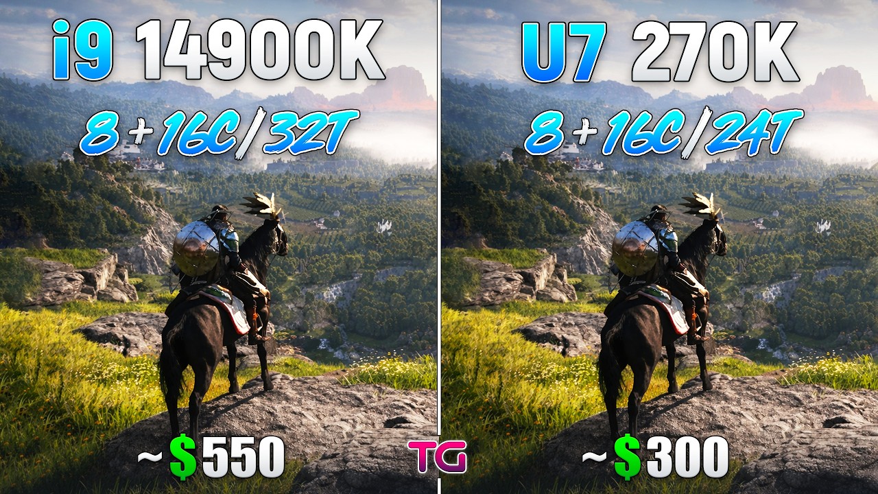 Ultra 7 270K Plus vs i9 14900K - Test in 10 Games