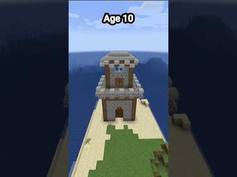 😎How different ages build castles in Minecraft...😎