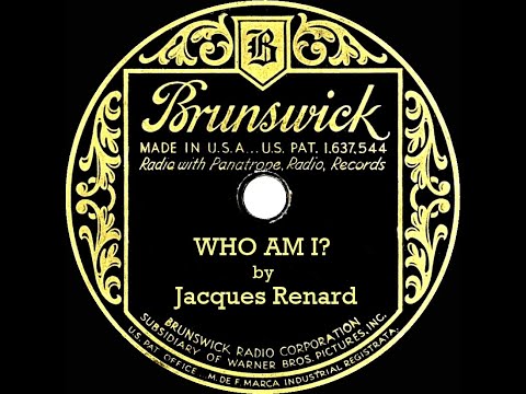 1931 Jacques Renard - Who Am I? (Paul Small, vocal)