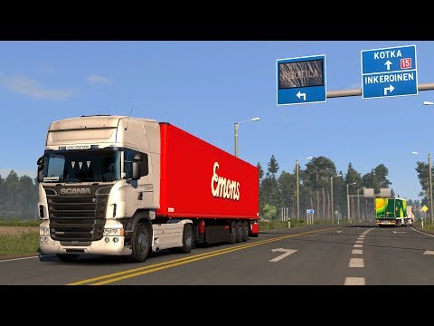 ETS 2 1.33 - Project Next-Gen Graphic Mod 1.5 - SCANIA R580 V8 - Trip: Pskov - Kouvola