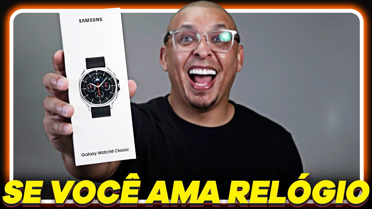 O SMARTWATCH TOP que mais passa como relógio convencional! Unboxing Galaxy Watch8 Classic. Watch 8