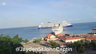 Timelaspe of Celebrity Beyond arriving in Grenada back in 2/4/2025