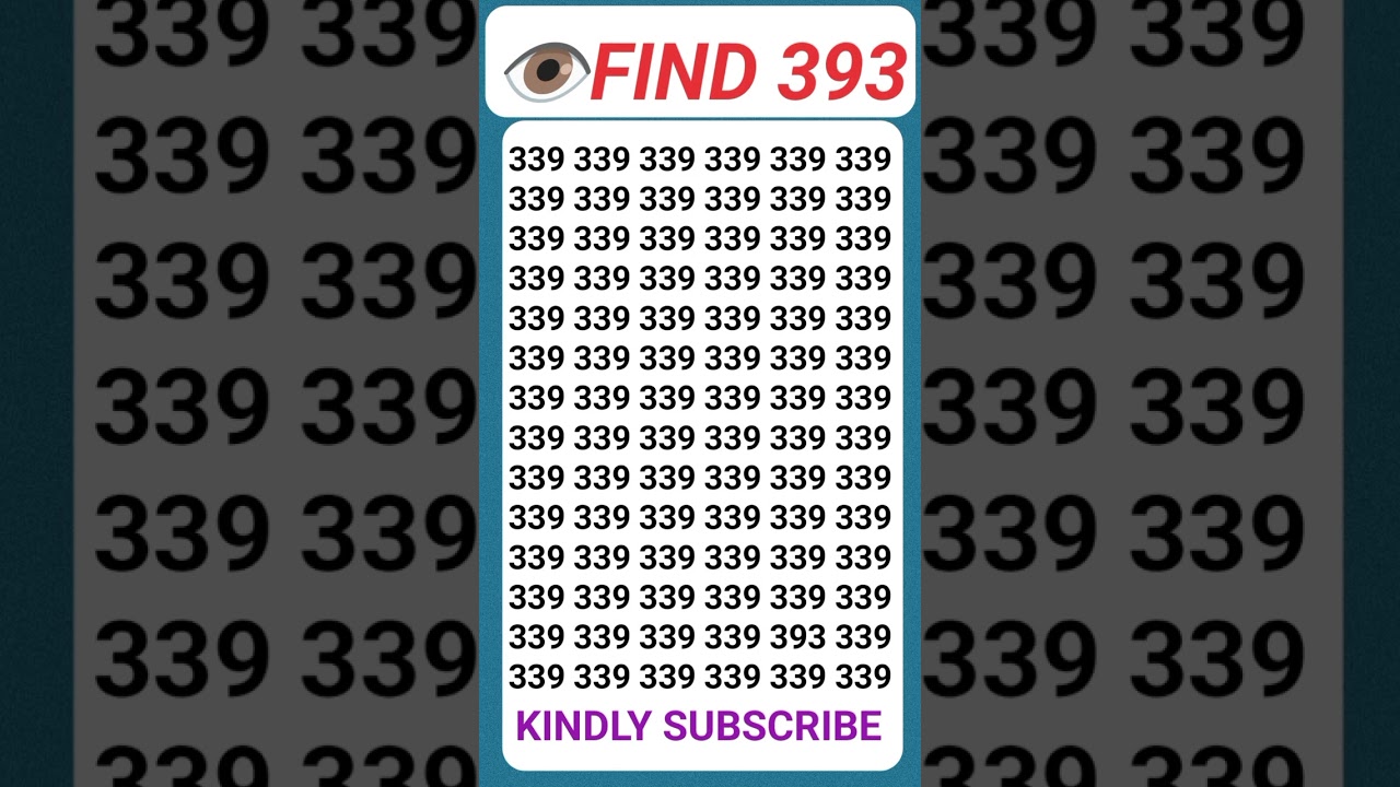 Can You Solve This Impossible Eye Test Challenge?#focustest #brainteaser #shorts