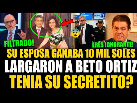 BRONCA! Fiscal de la nación LARGA a Beto Ortiz tras filtrar el trabajo de su esposa en la ONPE