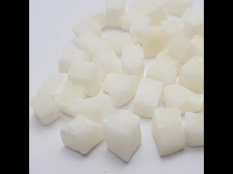 Dry coconut cubes