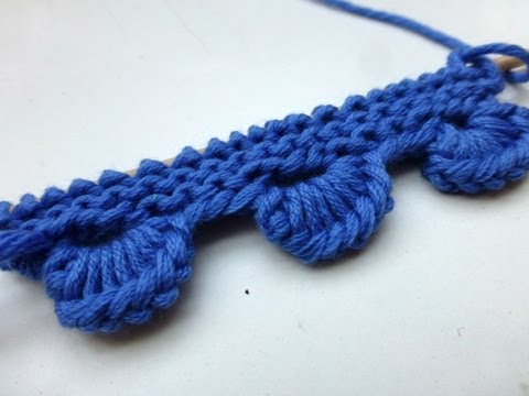 Stricken mit eliZZZa * Muschelanschlag * Maschenanschlag mit Muscheln