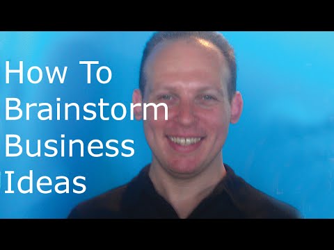 How to brainstorm business ideas Video