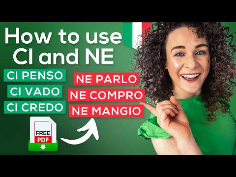 How to use CI and NE in Italian + FREE PDF Cheat-Sheet📚