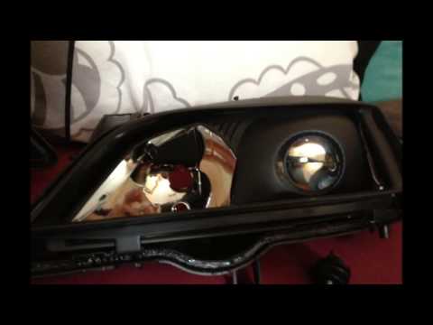 Astra G Scheinwerfer schwarz matt