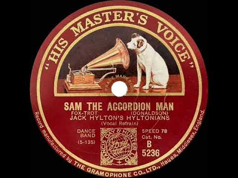 1927 Jack Hylton - Sam The Accordion Man (Al Starita, vocal)