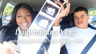 Daily Military Spouse Vlog: Seeing Baby girl, Groceries, Family Night + more