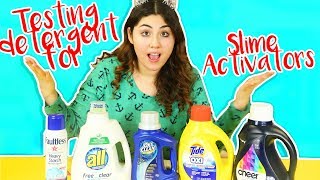TESTING DIFFERENT DETERGENT FOR SLIME ACTIVATOR part 2 | Slimeatory #224