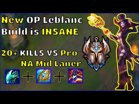 OP NEW S11 Leblanc Build vs LCS Academy Mid | New AP Burst  Item Night Harvester is TOO STRONG!