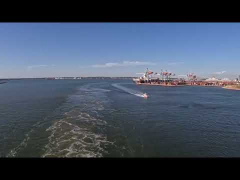 Departing Montevideo, Uruguay 01-03-23 Time Lapse Sapphire Princess SA301