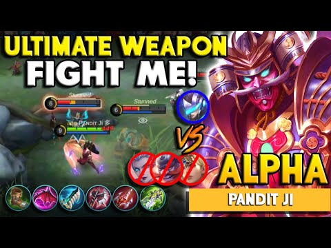Crazy Alpha Aggressive Gameplay! Bring it On! Mobile Legends Best Build 2020 Alpha by Pandit Ji