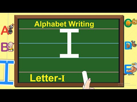 English Capital Letter Writing | Letter - I | Writing Capital ABC for children | Learning Booster