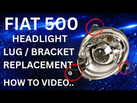 FIAT 500 HEADLIGHT LUG/ BRACKET REPLACEMENT VIDEO. HOW TO !