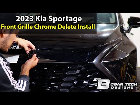 Kia Sportage 2023-2025 Front Grille Chrome Delete Installation