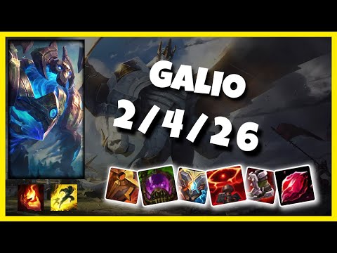 Galio Support 11.1 Challenger Gameplay Replay - S11 (2/4/26) - KOREAN