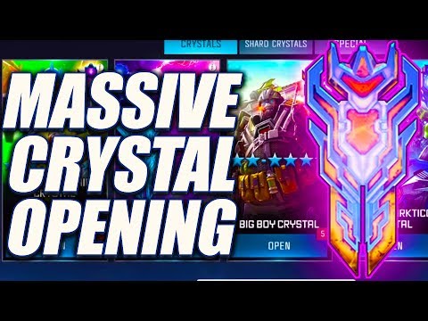 MASSIVE CRYSTAL OPENING FOR 5 STAR SHARDS! - Transformers: Forged To Fight