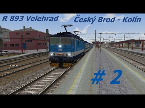 MSTS Trať 321| R 893 Velehrad #2 [ČD 162 040-0] Český Brod - Kolín