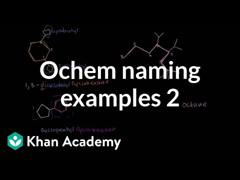 Organic Chemistry Naming Examples 2