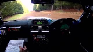 preview picture of video 'SS3 Dan Day / Steve Glenney - Subaru WRX rally onboard - 2012 Scouts Rally SA'