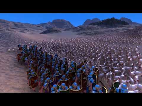 100 Roman Soldiers VS 5000 Chickens - UEBS Ultimate Epic Battle Simulator