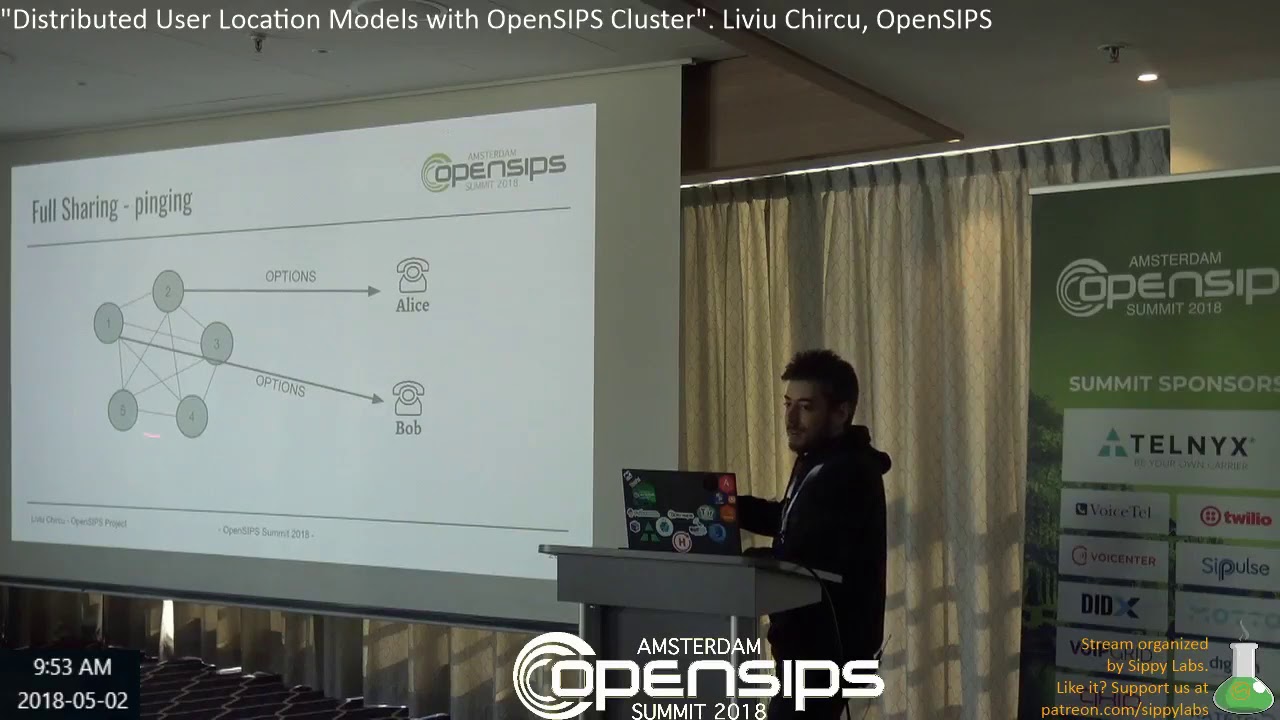 "Distributed User Location Models with OpenSIPS Cluster". Liviu Chircu, OpenSIPS