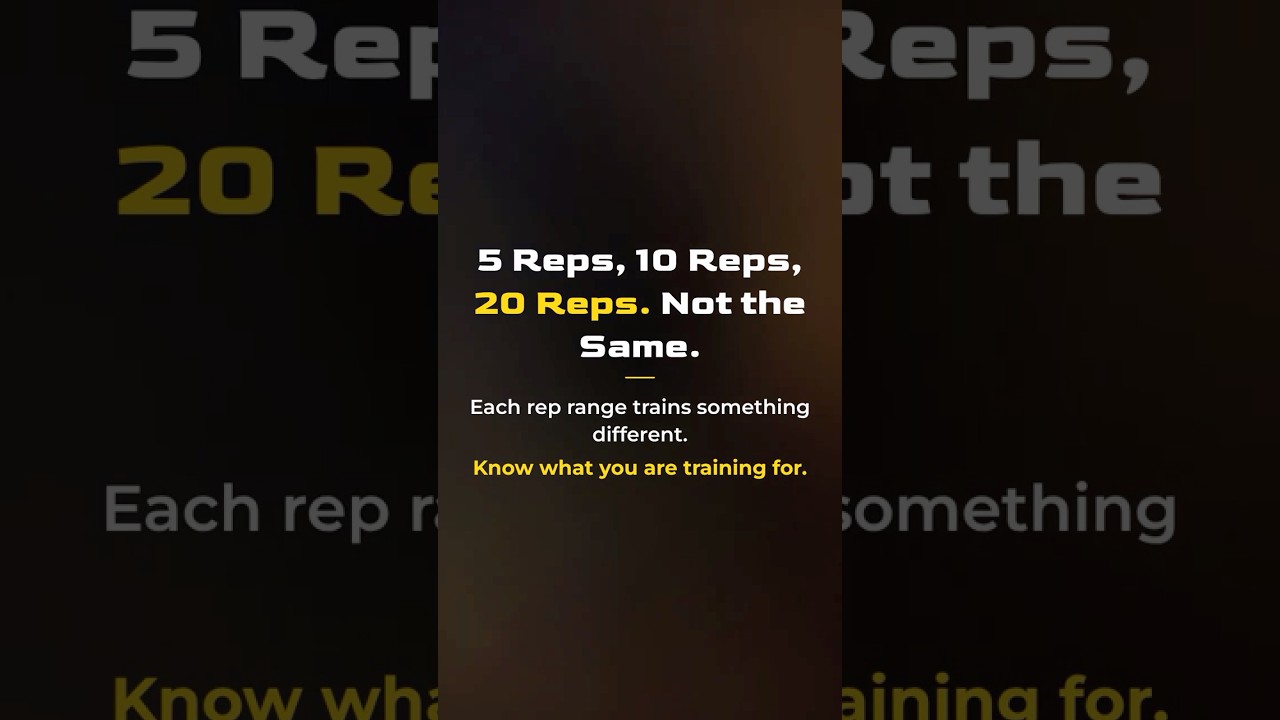 Rep Ranges Explained: What 5, 10, and 20 Reps Actually Do | Video Guide