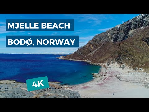 Mjelle - Beautiful beach in Bodø, Norway - May 2020 - 4K