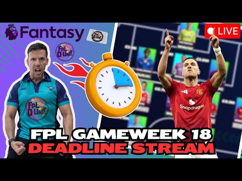 DALOT THE GOAT CAPTAIN?! 🐐🔥FPL GW19 LIVE DEADLINE STREAM🚨| Fantasy Premier League Tips 2025/26