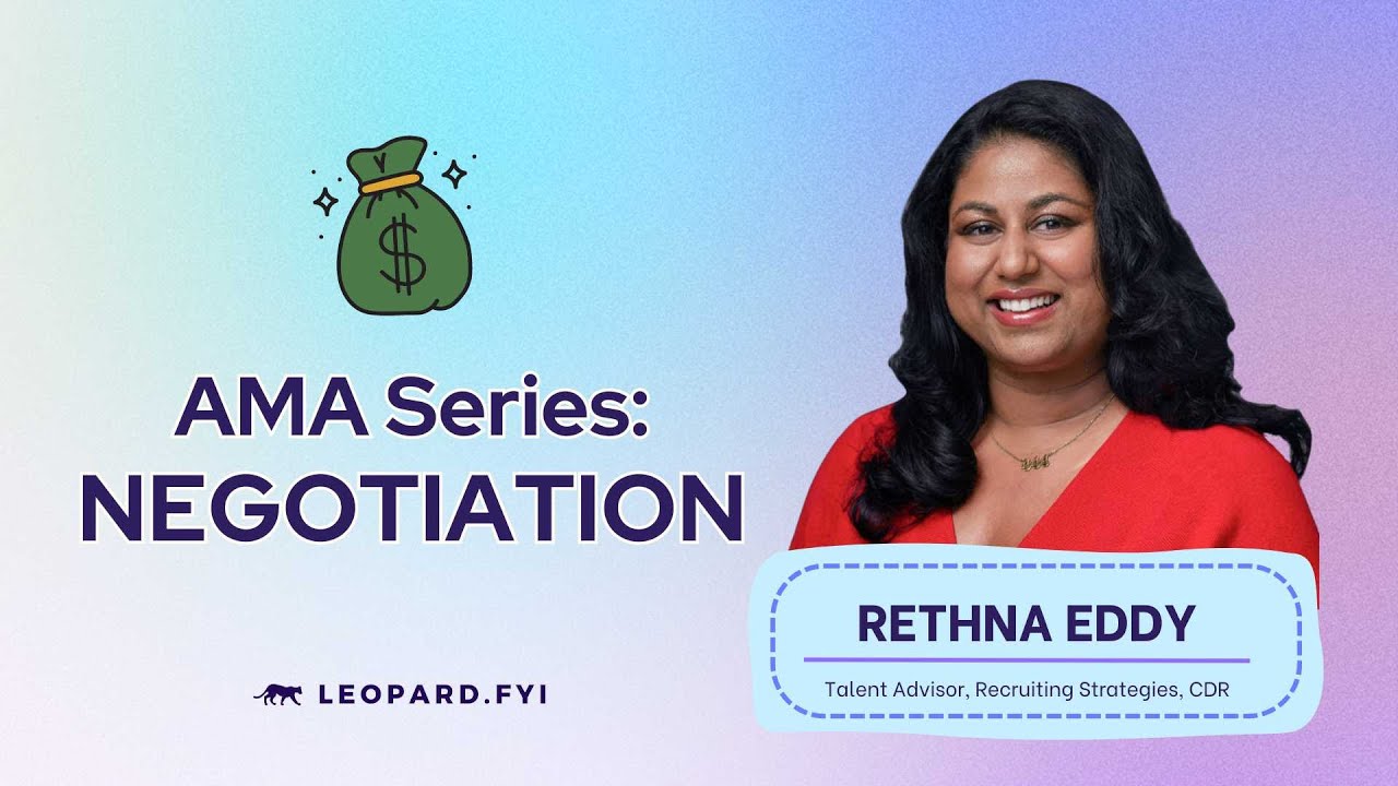 AMA Series: Negotiation with Rethna Eddy - YouTube