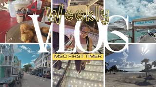 Weekly Vlog: MSC Cruise 🌊 | Ocean Cay Private Island, Nassau & Honest Review