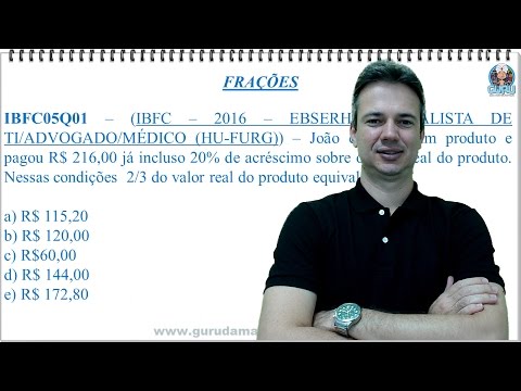 IBFC05NSQ01 - IBFC - 2016 - EBSERH - HU-FURG - FRAÇÕES