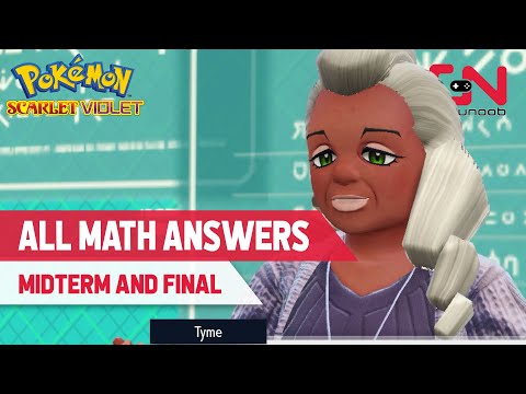 All Math Class Answers in Pokemon Scarlet and Violet - Midterm and Final