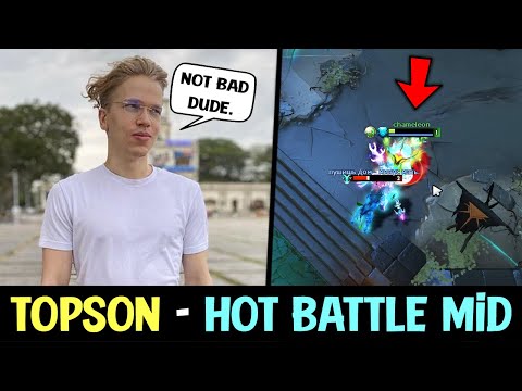 Topson Morphling vs Leshrac Mid - What a Battle! (feat MidOne) DOTA 2