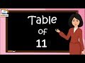 Multiplication table of 11| Learn table of 11 for kids | rhythmic table of eleven | kidstart tv