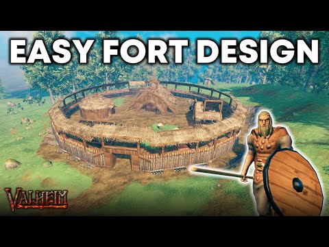 The EASIEST Defensive Wall Build in Valheim