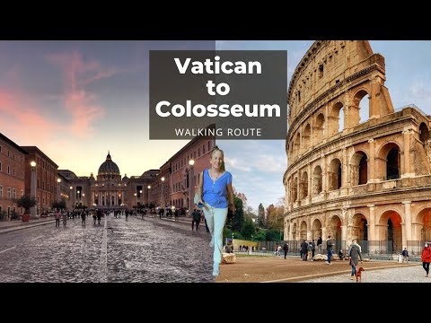 How To Walk From The Vatican To The Colosseum In Under An Hour!